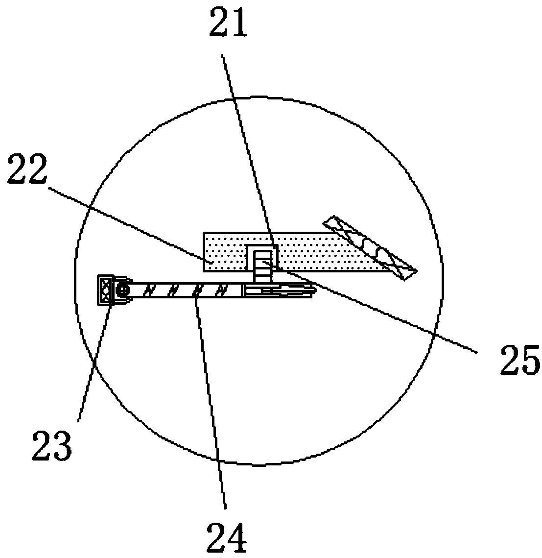 Yellow phosphorus ore powder drying device with stirring function