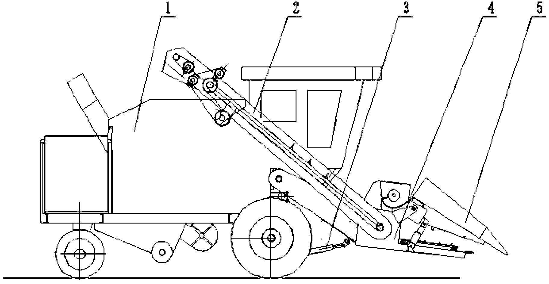 Multifunctional header of corn harvester