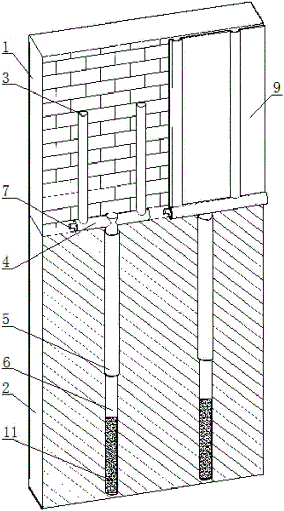 Direct wallboard radiation heating system employing buried gravity heat pipes