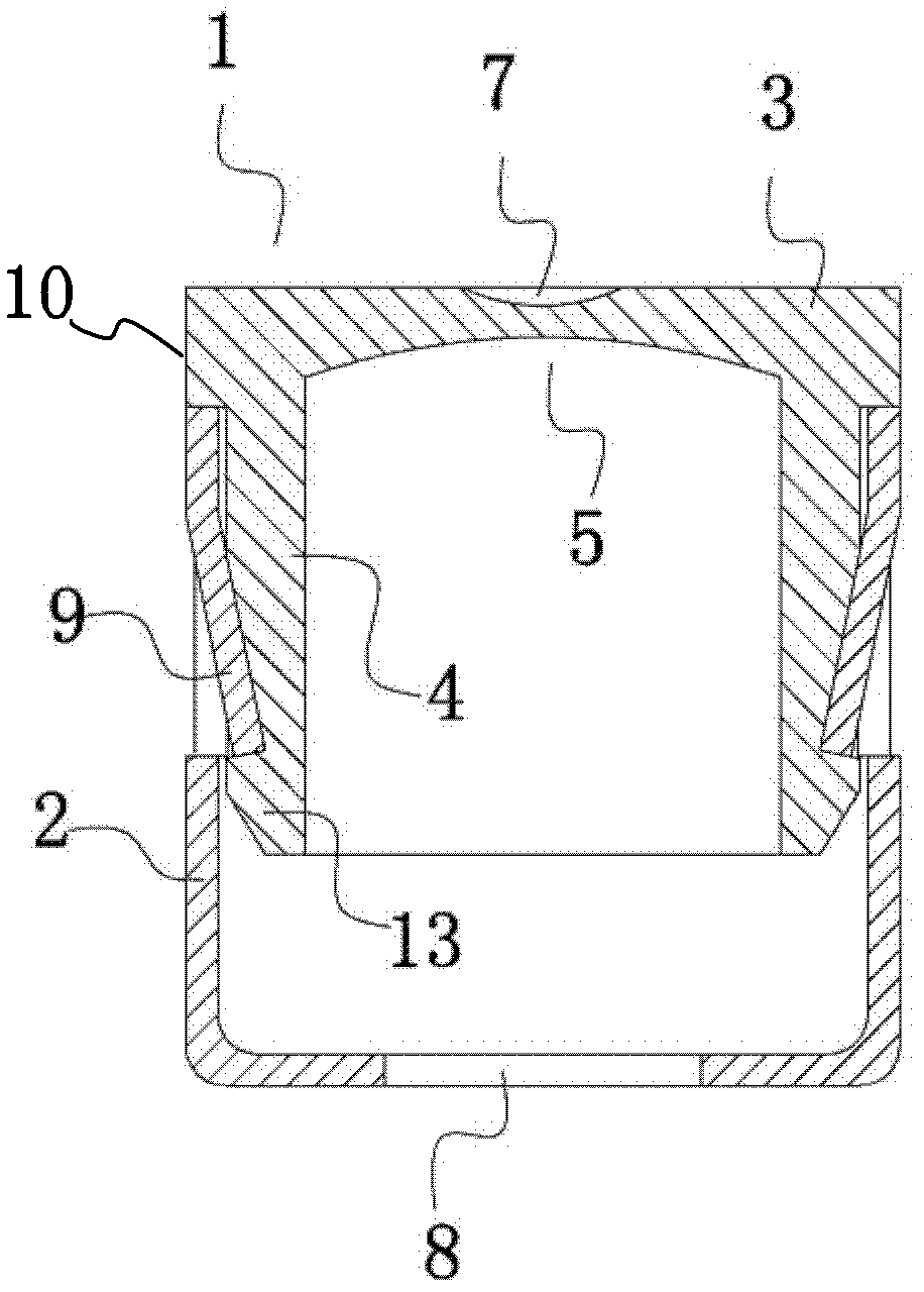 Lock catch type seal for electric energy meter