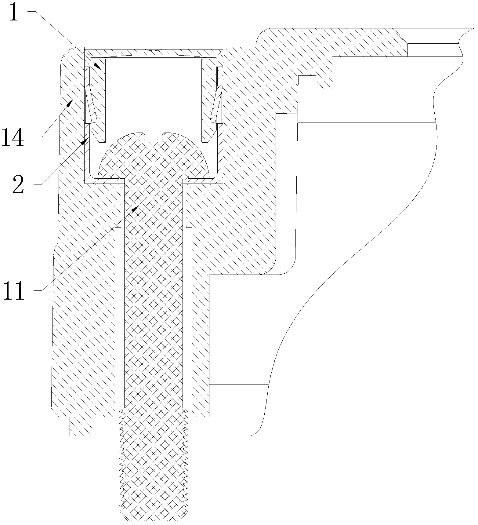 Lock catch type seal for electric energy meter