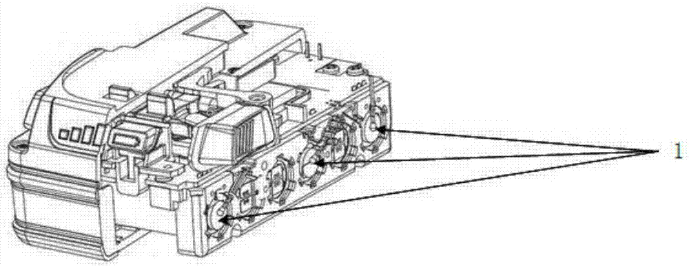 Multipoint temperature control protective method and device of lithium-ion power battery