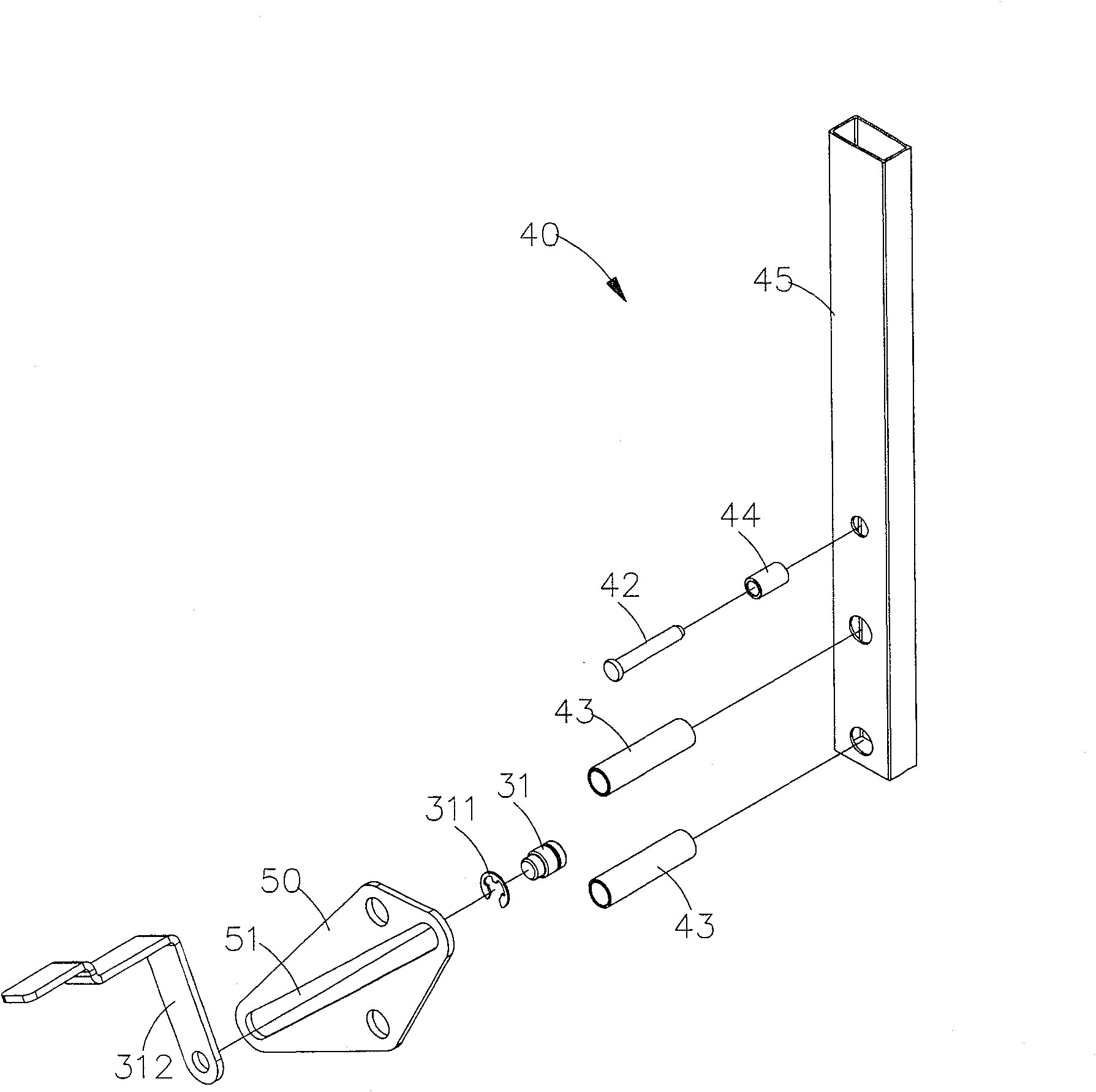 Massage chair backrest and armrest in-phase tilting mechanism