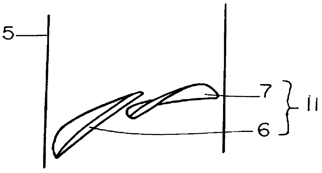 Structure of output section of jet propulsion engine or gas turbine