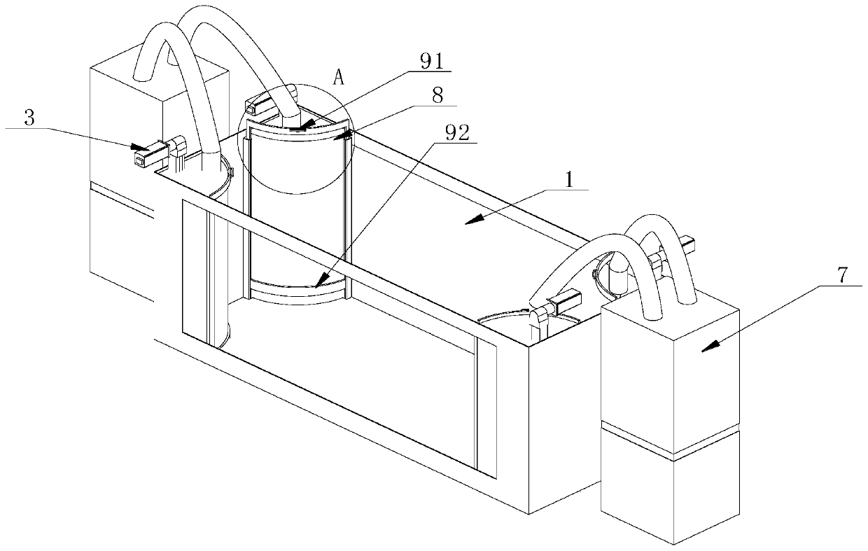 Inner liner underwater bubbling detection device and method