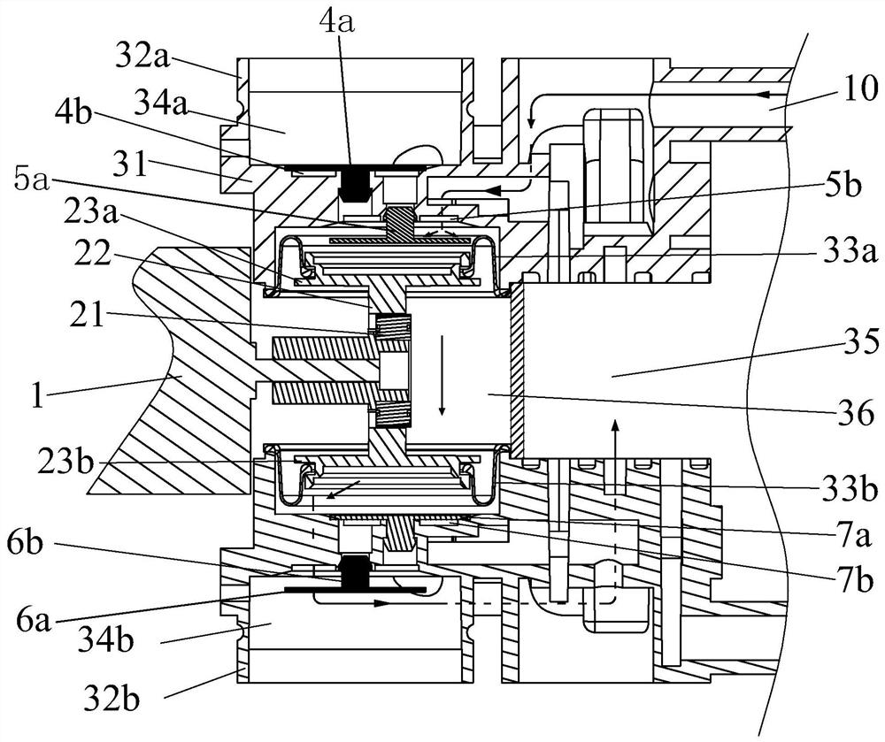 Double-end multifunctional miniature diaphragm pump for atmospheric sampling equipment