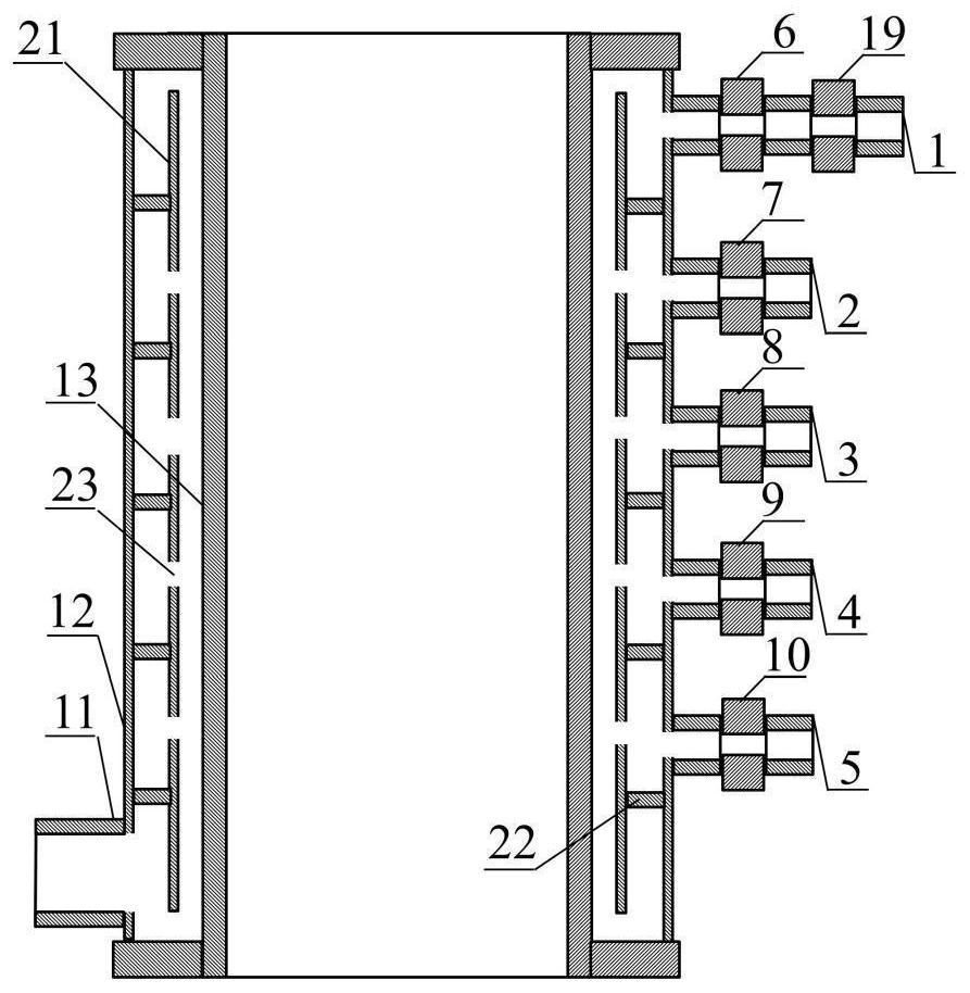 Method for carrying out electroslag remelting by using single-inlet multi-outlet type water-cooling crystallizer electroslag remelting device