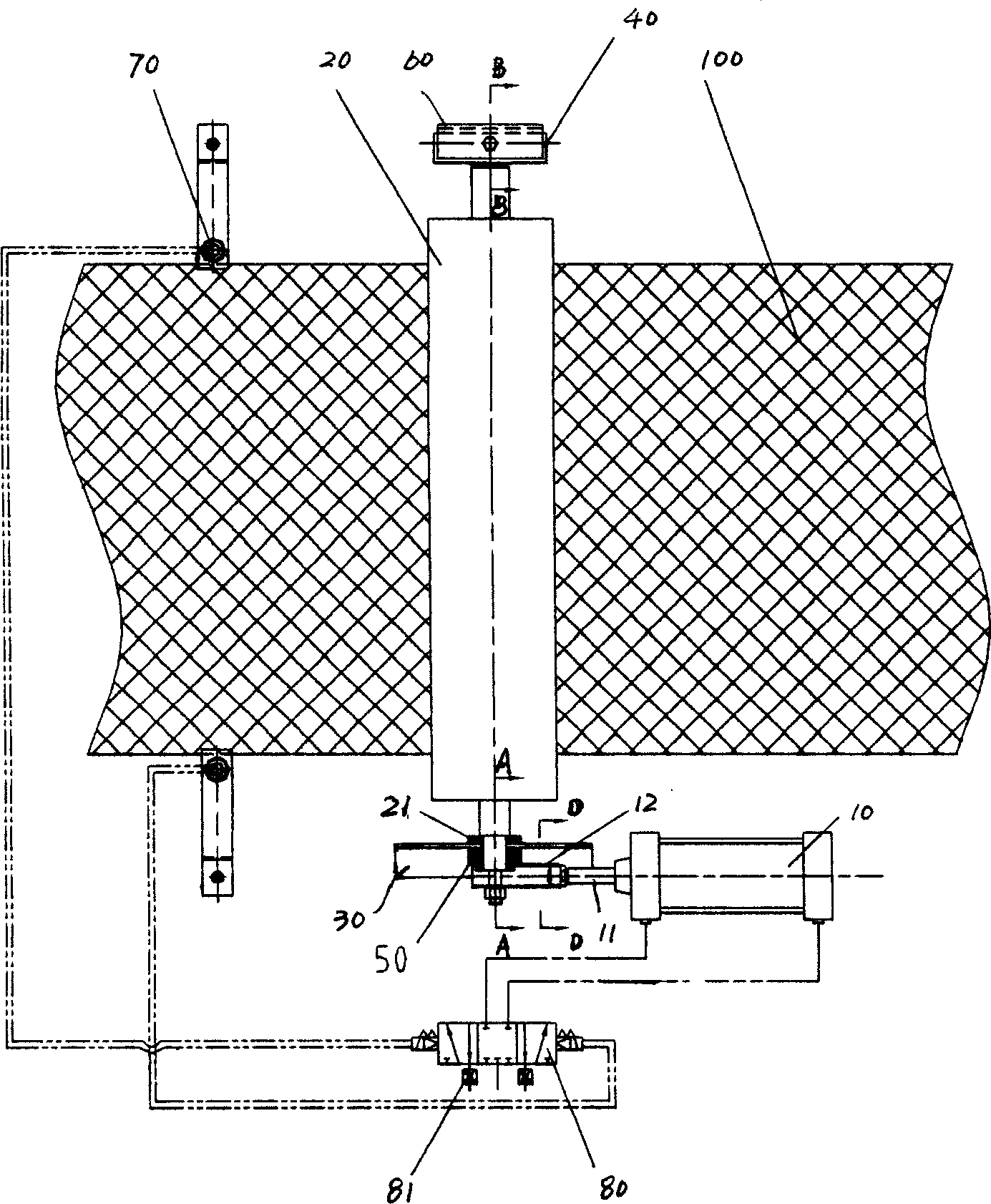 Filter belt self balance deviation rectifying device