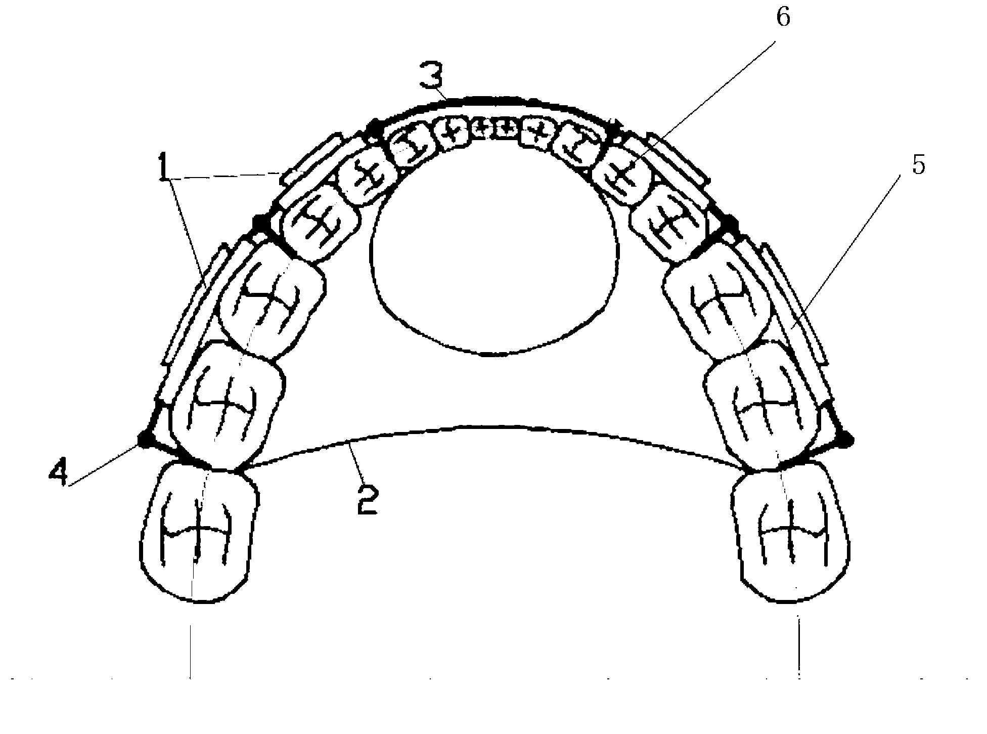 Eccentric shaft type semi-fixing snore guard