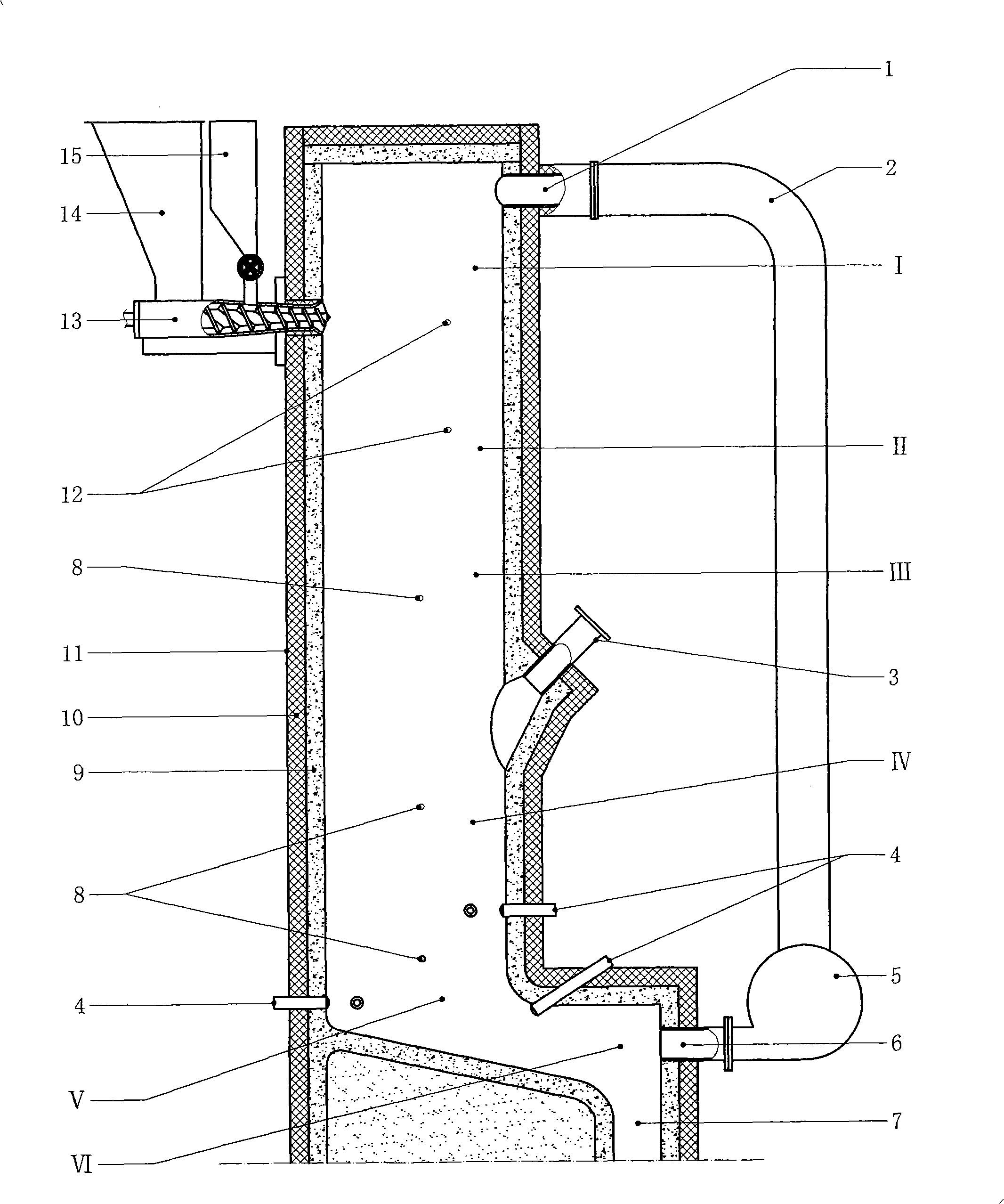 Plasma gasification equipment for changing garbage raw material to be syngas of high heat value