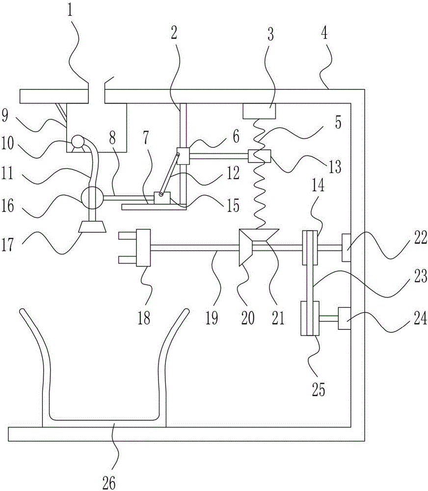 Efficient paint spraying device for spanner for hardware manufacturing