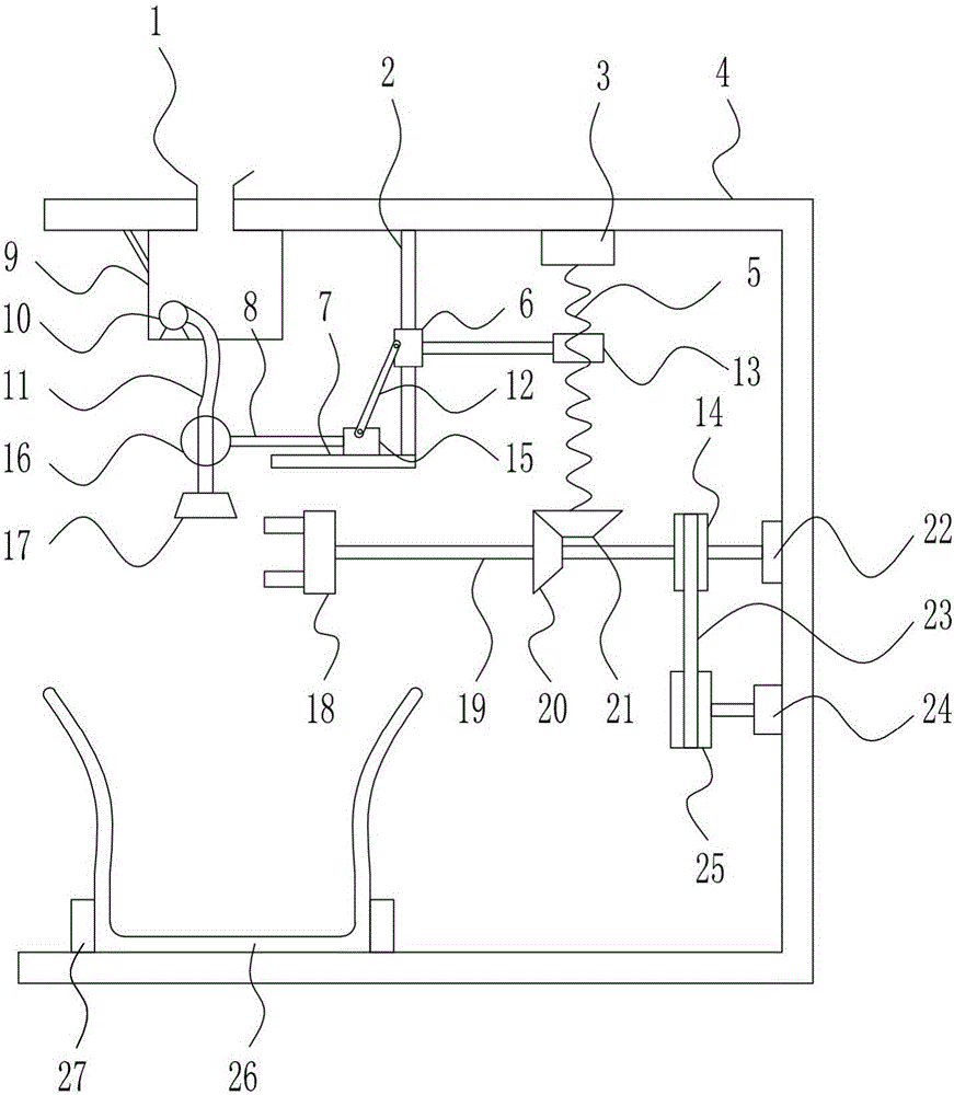 Efficient paint spraying device for spanner for hardware manufacturing