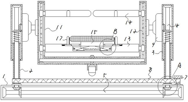 Workpiece fixing device and method for cylinder cover machining