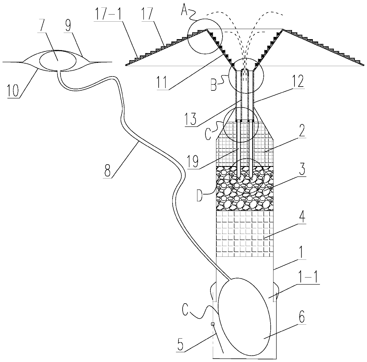 Automatic purification equipment for ponds adjacent to roads