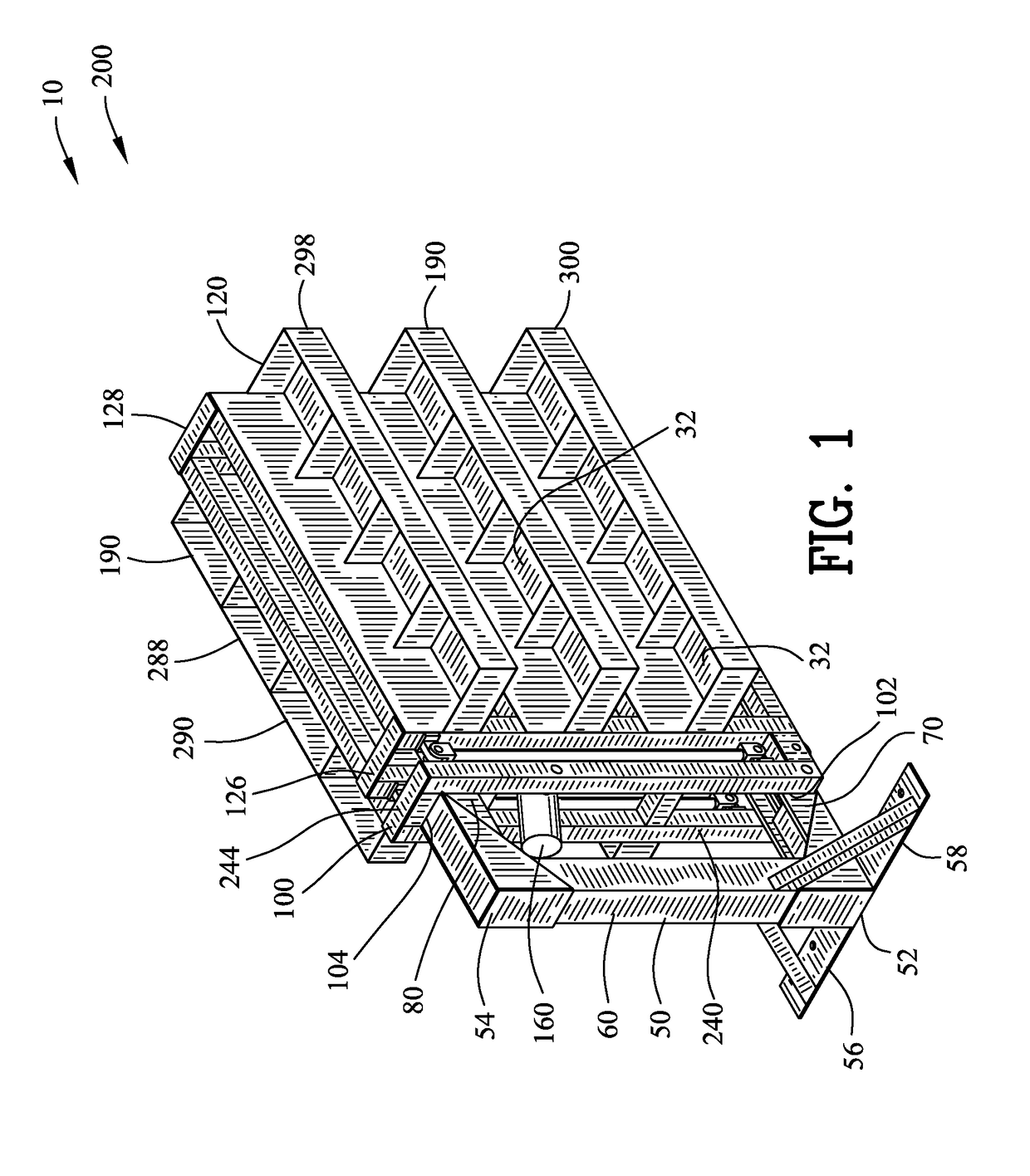 Cargo handling device for a vehicle