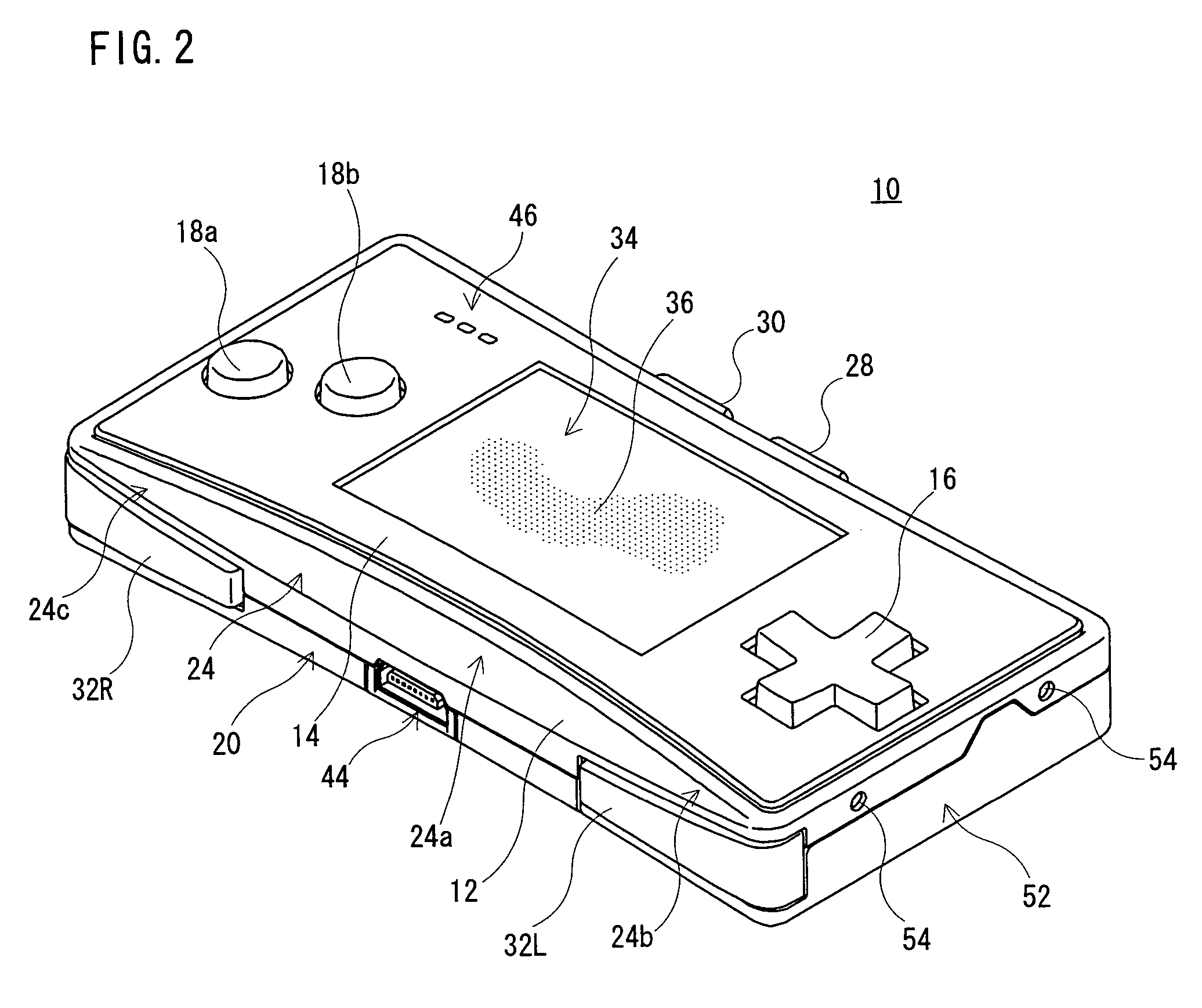 Operation device for game machine and hand-held game machine