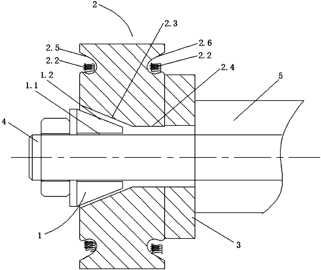 Tension device for automatic pipe welder and automatic pipe welder