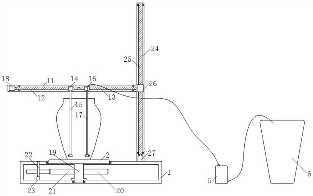 Spraying device for ceramic design and manufacturing