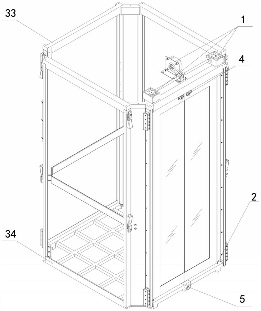 Car door opening and closing control mechanism, landing door opening and closing control mechanism and door system