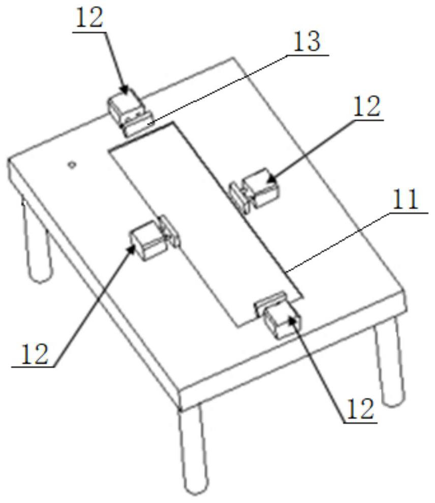 Lithium battery roll core pole piece coating detection device and detection method thereof