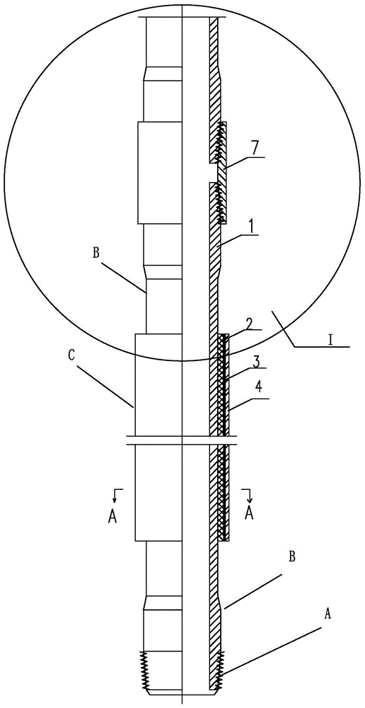 Sealing and heat insulating device for wrapped insulated tubing and manufacturing method thereof