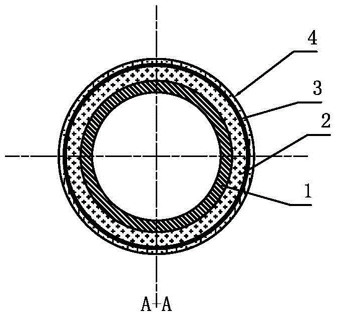 Sealing and heat insulating device for wrapped insulated tubing and manufacturing method thereof