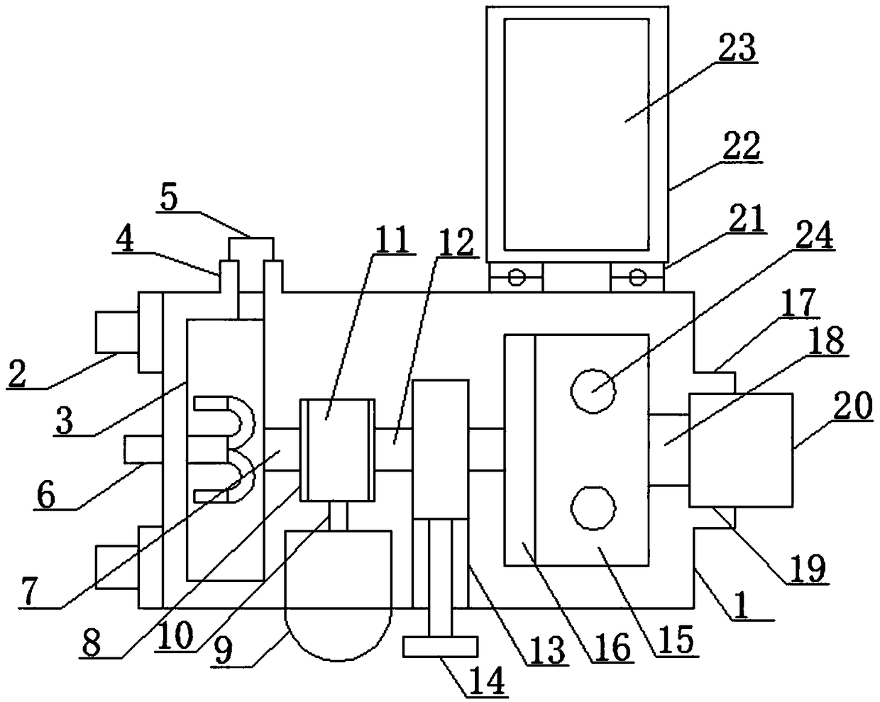 Multifunctional auxiliary device for power cabinet