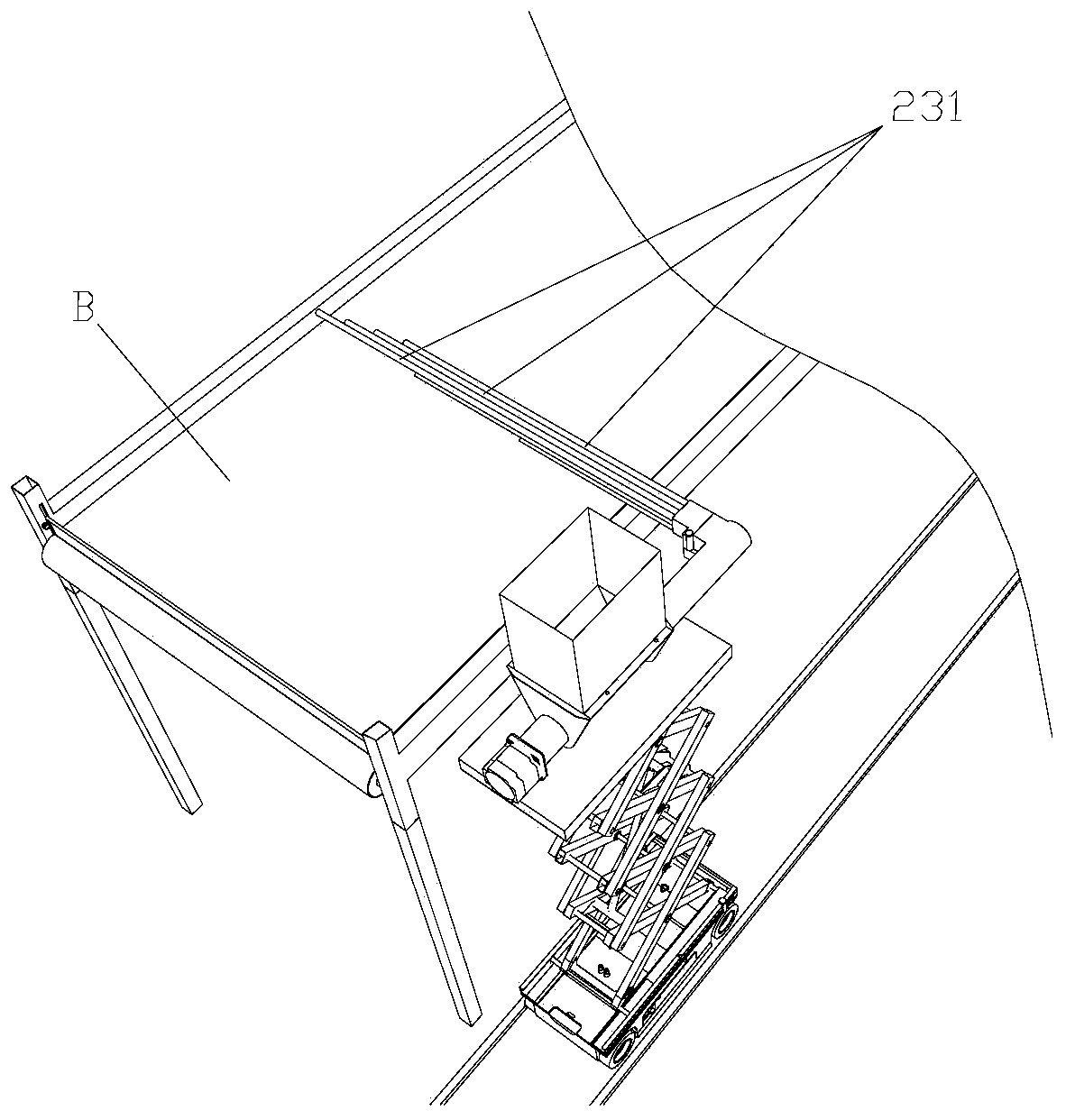 Automatic feeding device for tenebrio molitor breeding, and tenebrio molitor breeding system