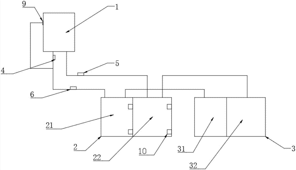 Waste acid conveying device for velvet preparation trough