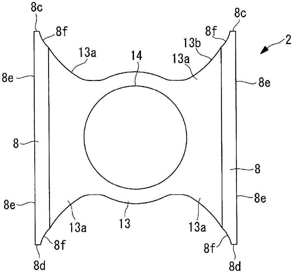 Cross head for cross head diesel engine