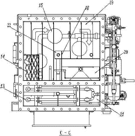 Domestic sewage treatment device for ship