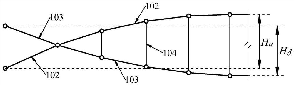 Fishtail-shaped cable truss structure form control method capable of eliminating boundary deformation influence