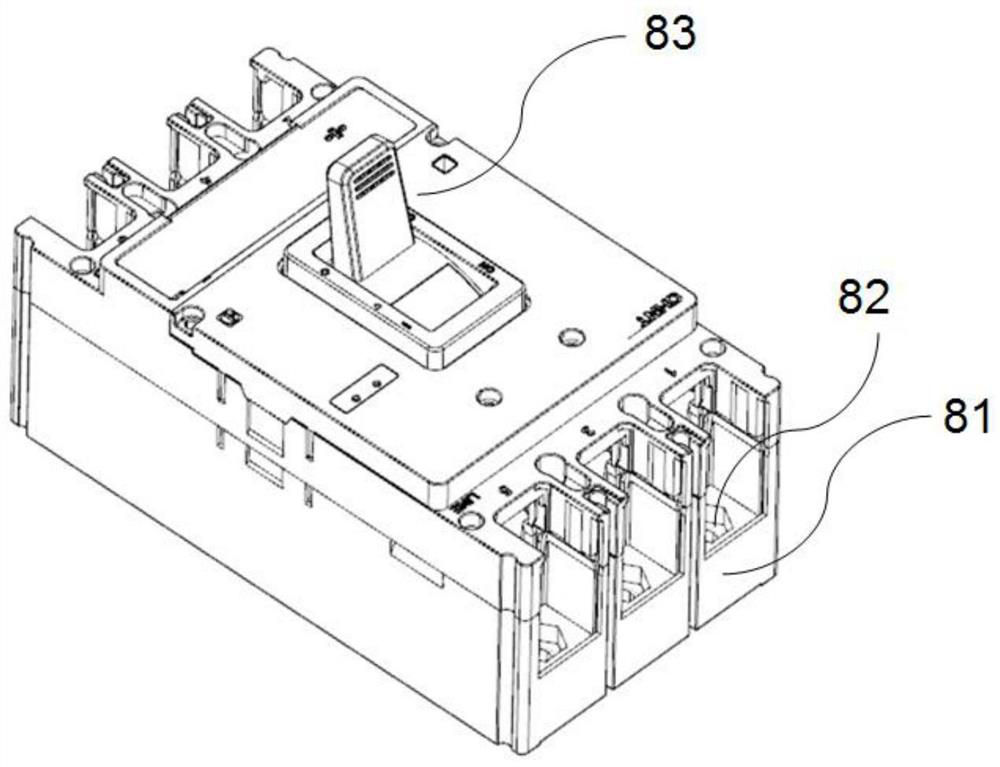 Breaker voltage isolation structure