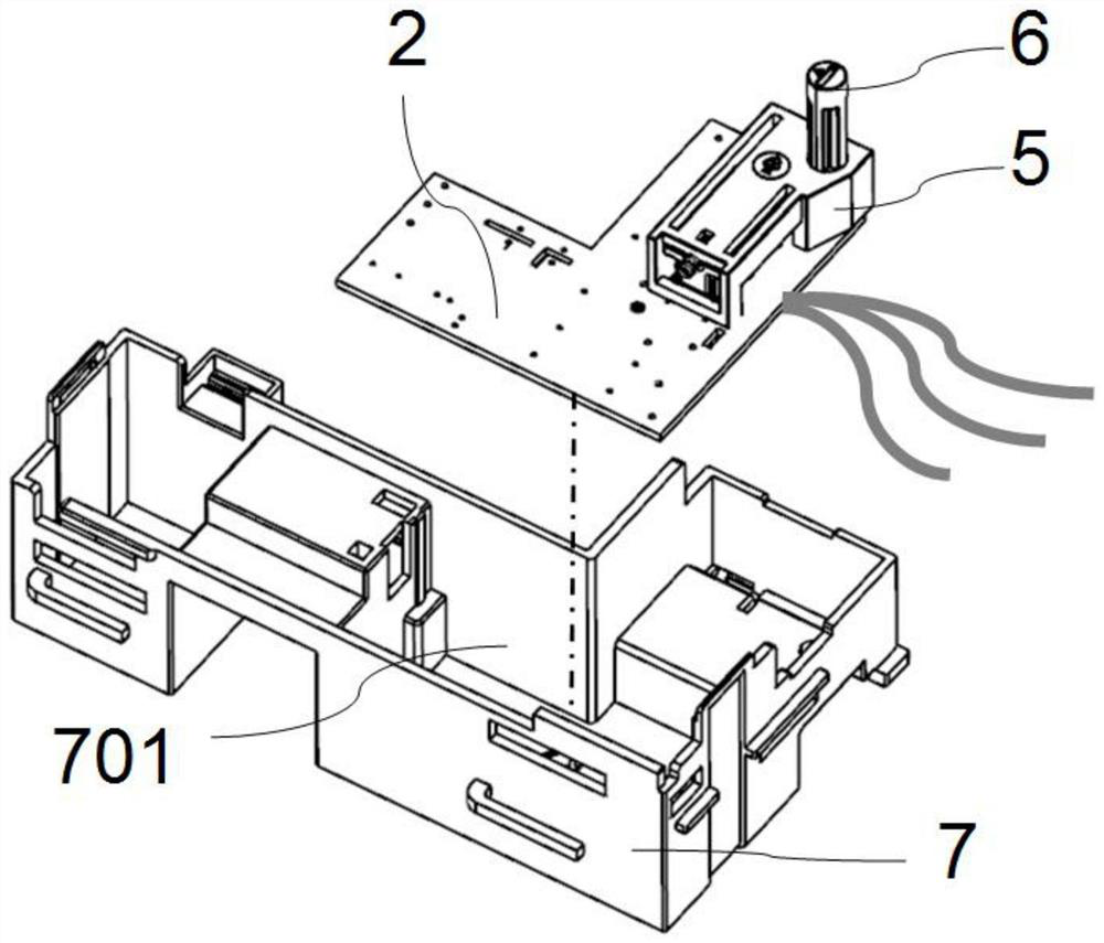 Breaker voltage isolation structure