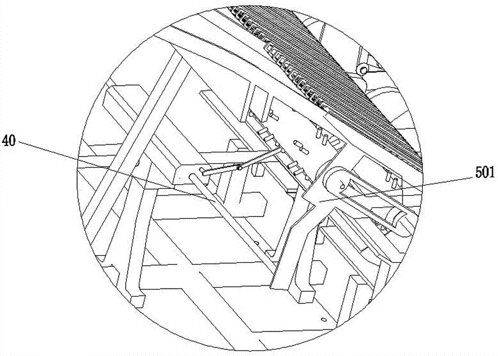 Step type rice potted seedling transplanter