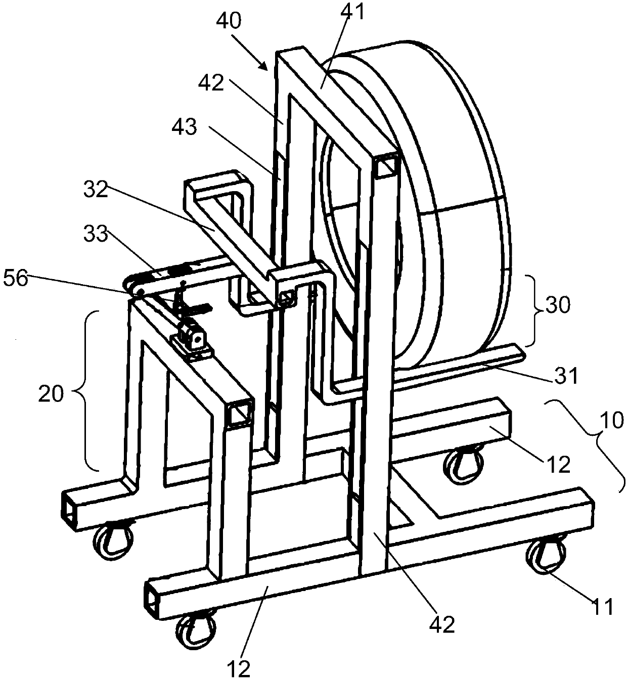 Spare tire installation aid