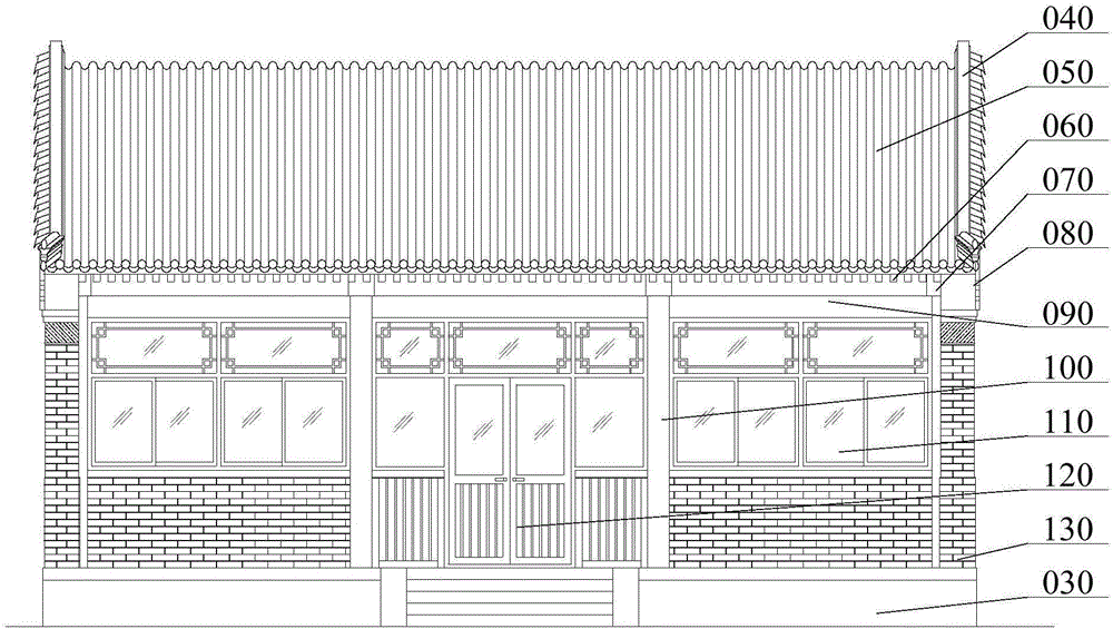 Archaistic building and manufacturing method thereof