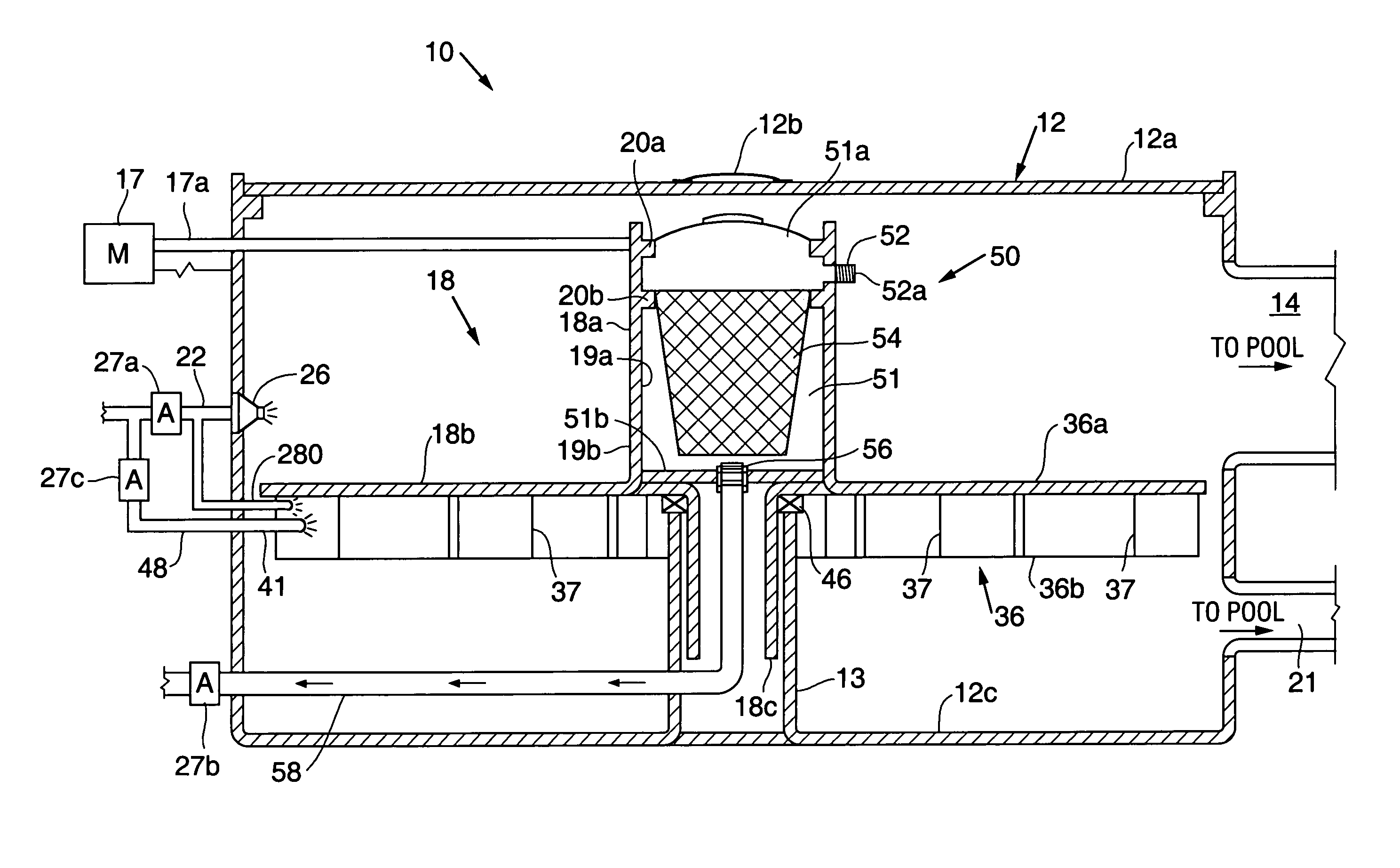 Hose reel automatic storage