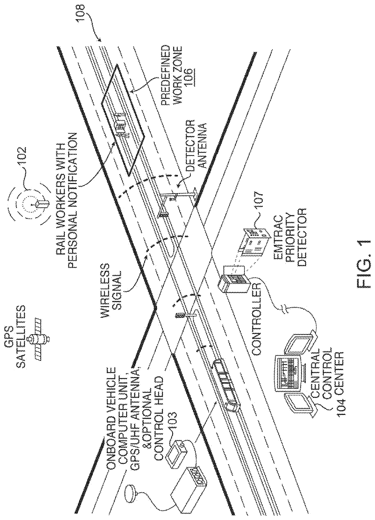 Railway safety notification system and device with proportional warnings