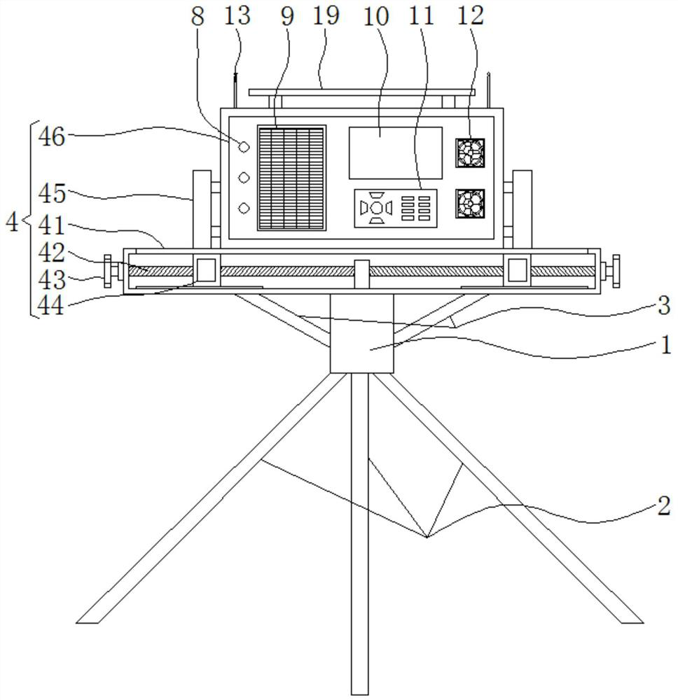 Intelligent early warning and monitoring device for outdoor weather of facility agriculture