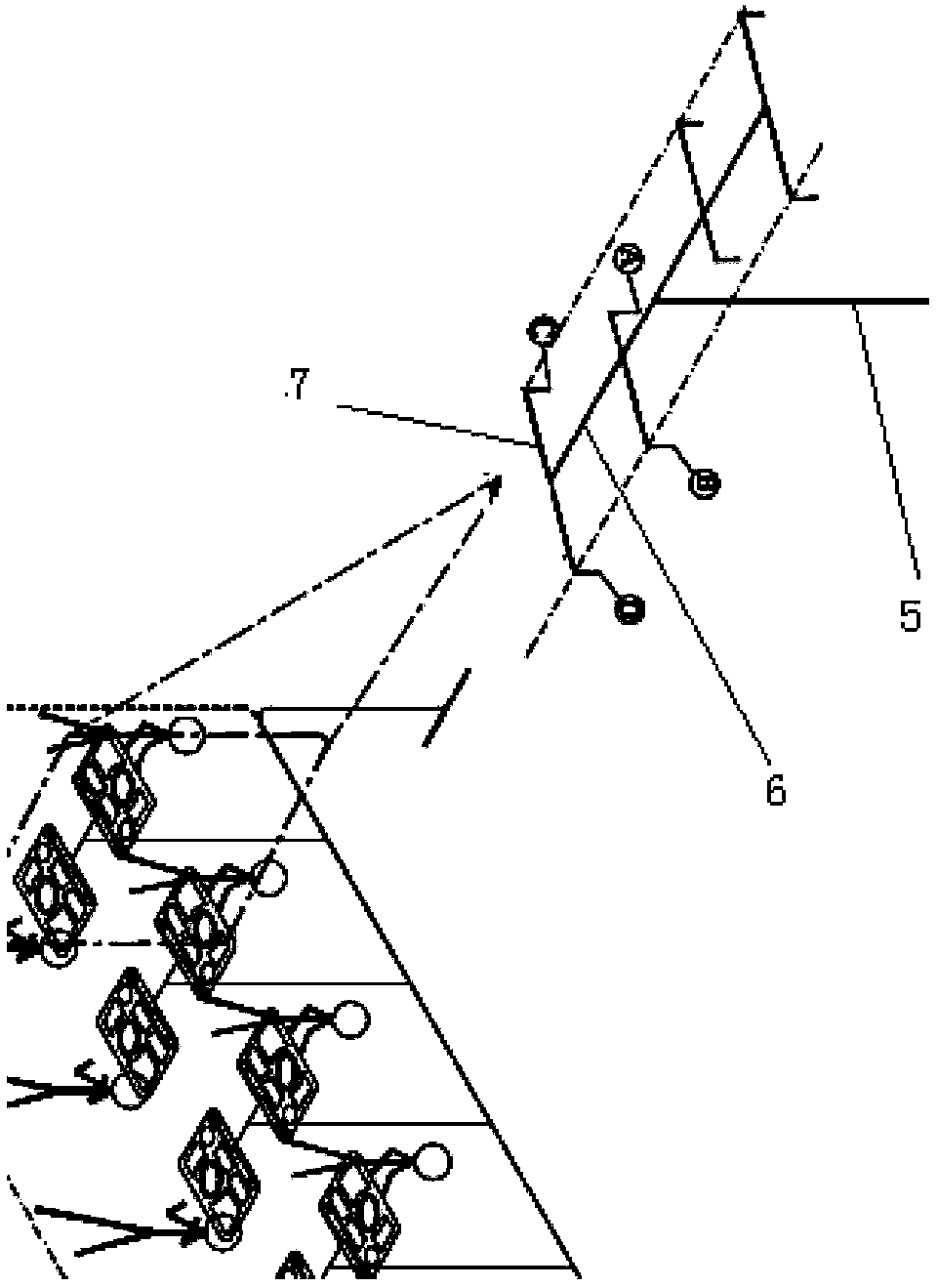 Tray holder, tableware used by matching with tray holder and using method of tray holder