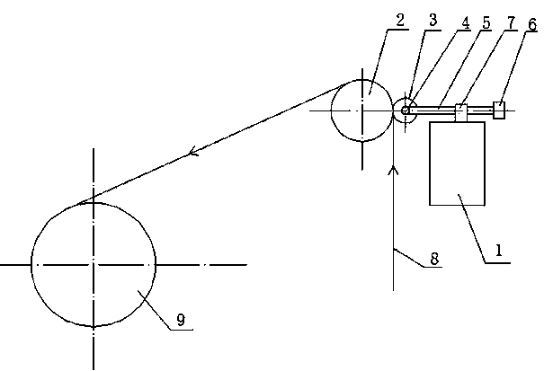 Film wrapping machine winding device for flat-shaped wires