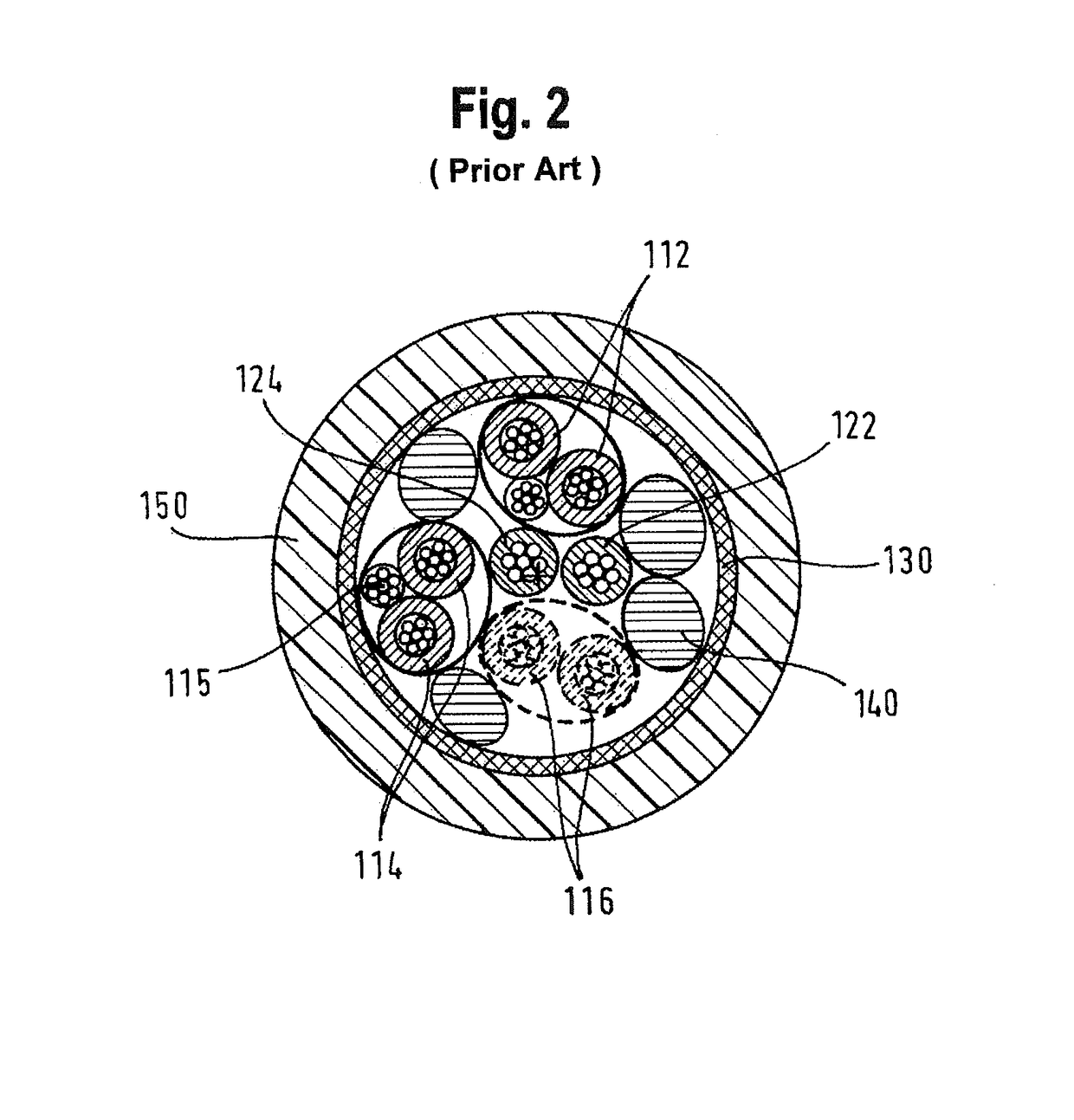 Cable with stranded wire pairs