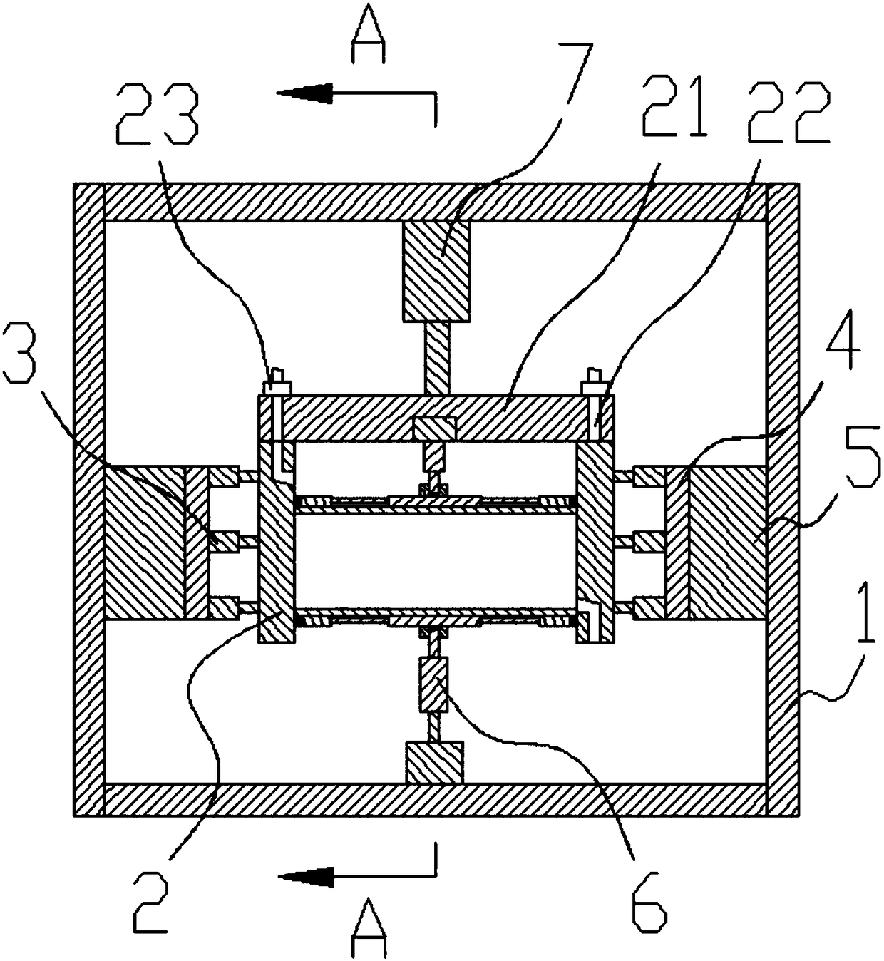 Grouting molding mechanism for neutron anti-radiation multilayer concrete blocks