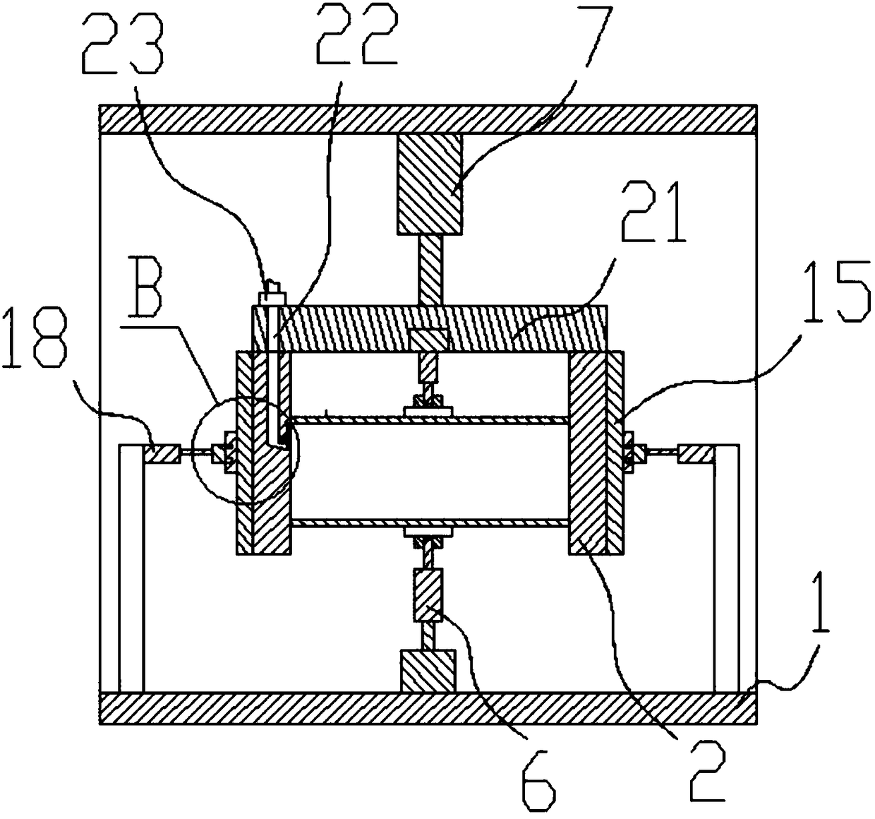 Grouting molding mechanism for neutron anti-radiation multilayer concrete blocks