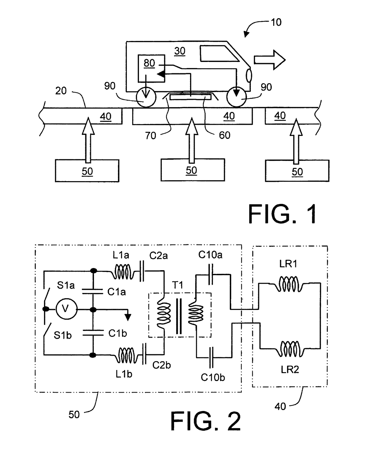 Inductive power coupling systems for roadways