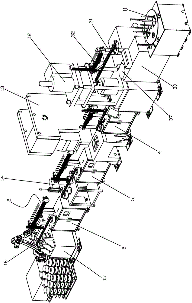 Full-automatic intelligent punching production system based on remote control