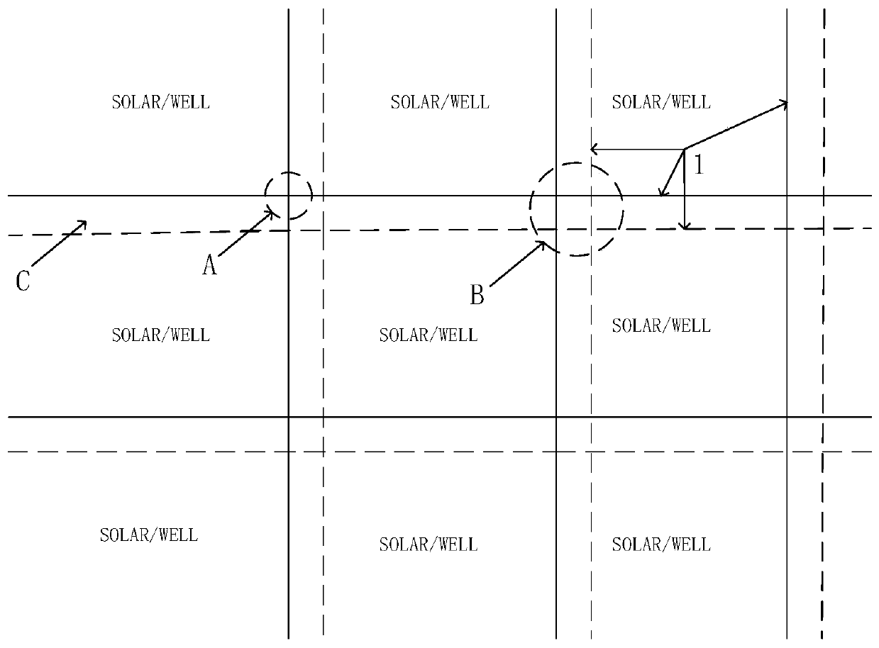 A sand-fixing greening system based on a wind-solar hybrid power station