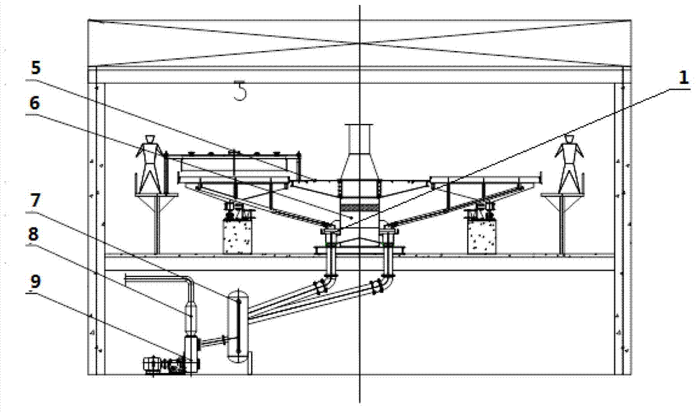 Gas and liquid distribution valve of rotary table filtering machine