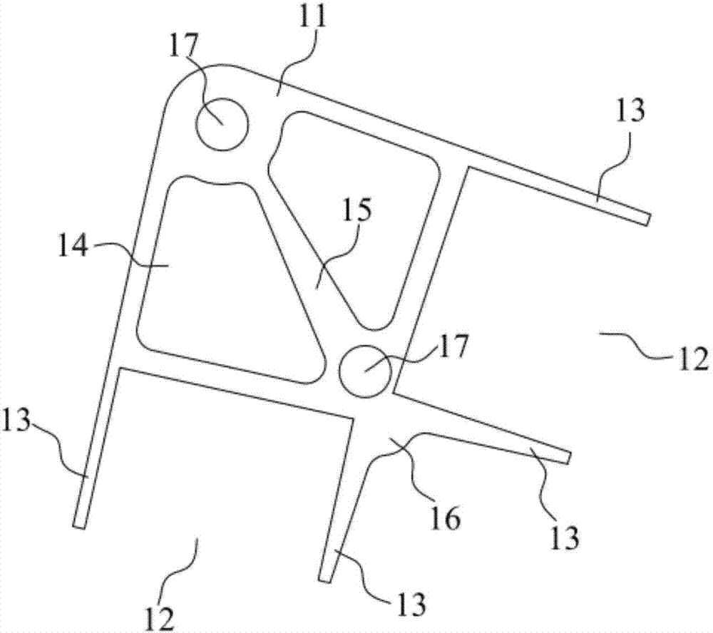 Aluminum profile connector and vehicle body framework